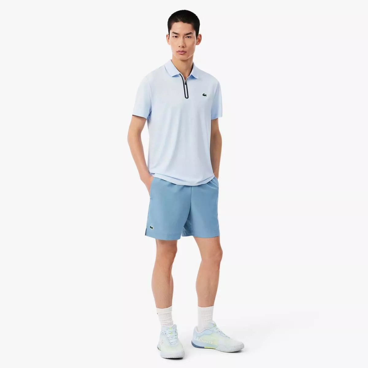 Short Lacoste Tennis Ultra Dry Bleu gris