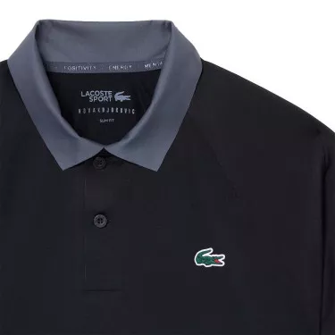 Polo Lacoste Tennis Novak Djokovic On Court Noir / Gris