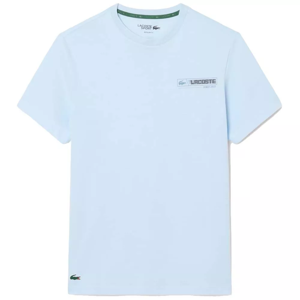 T-Shirt Lacoste Sport Ultra Dry Imprimé Bleu clair / Bleu