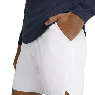 Short Wilson Tournament 18cm Homme Blanc