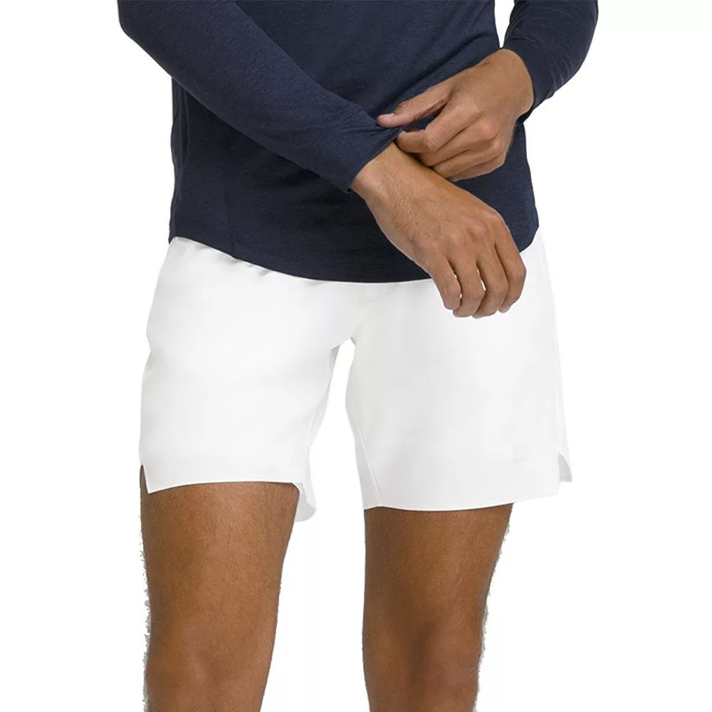 Short Wilson Tournament 18cm Homme Blanc