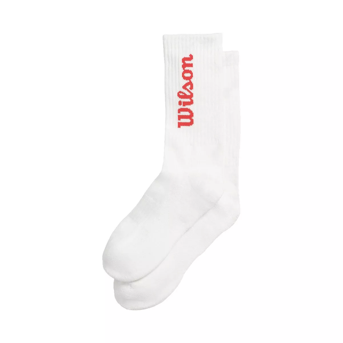 Chaussettes Wilson Crew Logo Blanc / Rouge