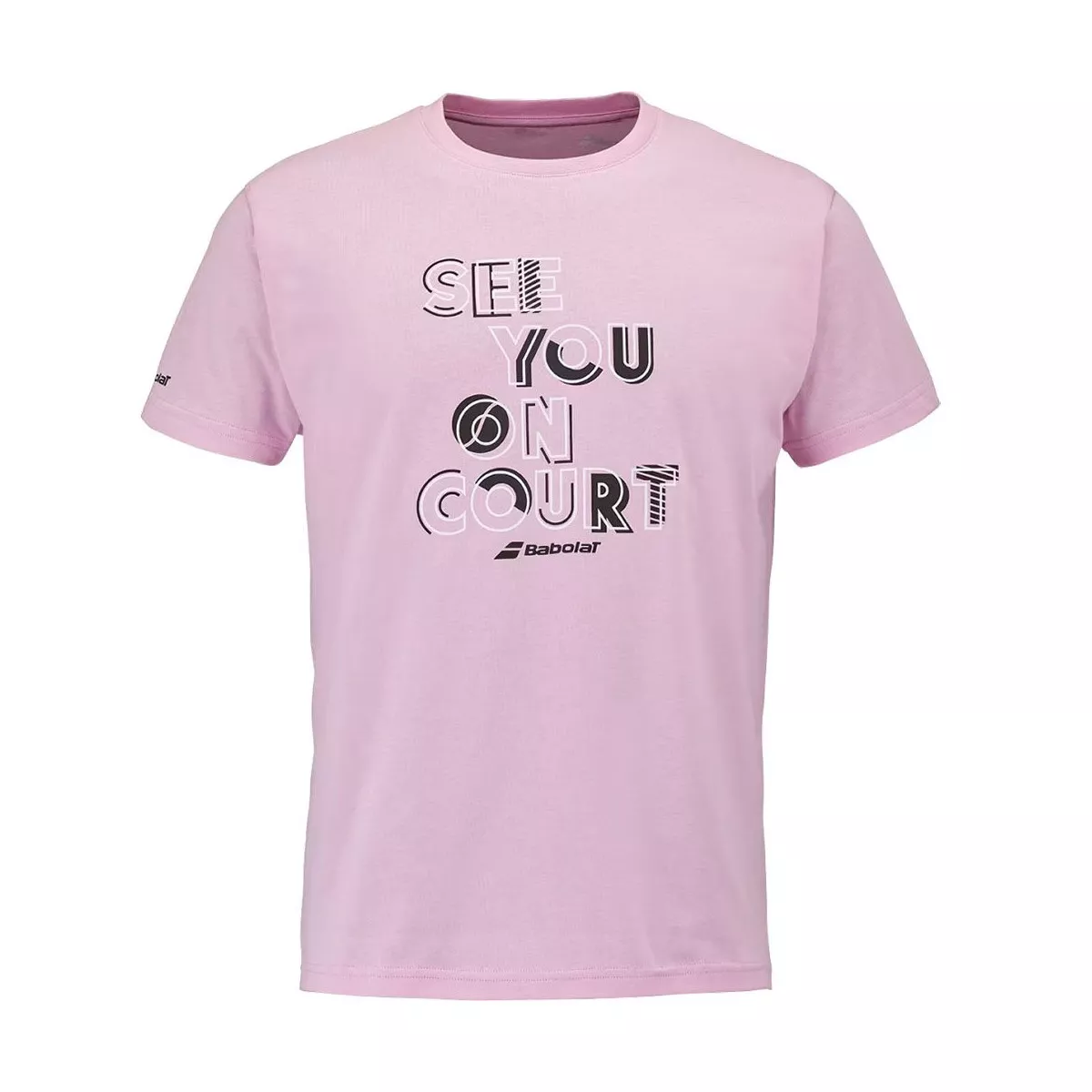 T-Shirt Babolat Exercise Message Rose