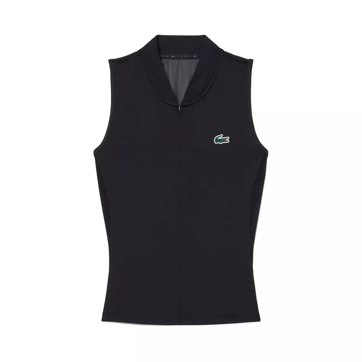 Polo Lacoste Tennis Femme Sans Manche Noir