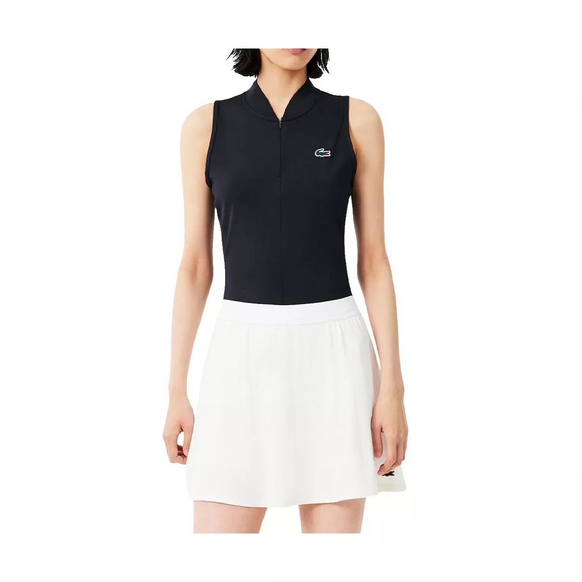 Polo Lacoste Tennis Femme Sans Manche Noir
