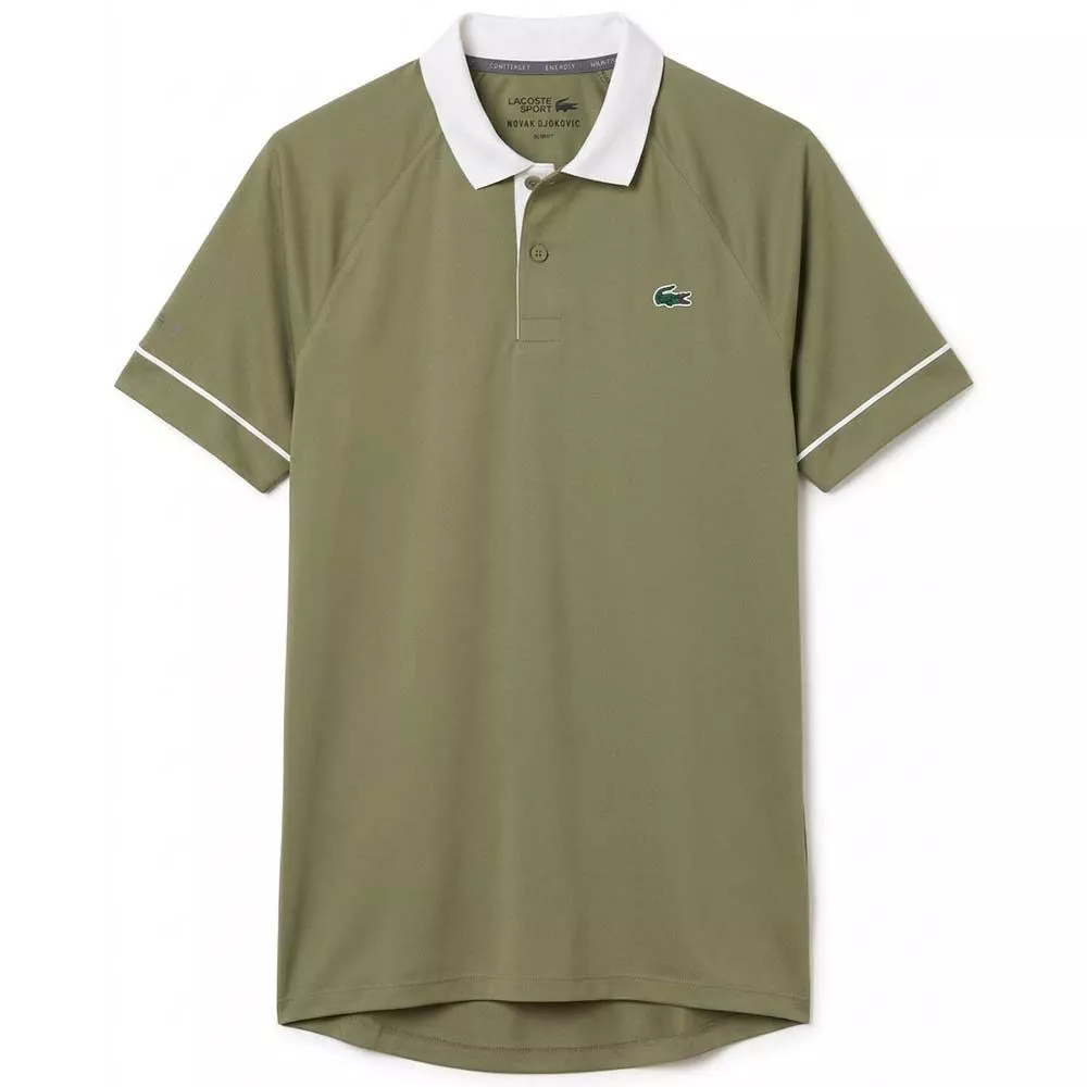 Polo Lacoste Tennis Novak Djokovic On Court Vert
