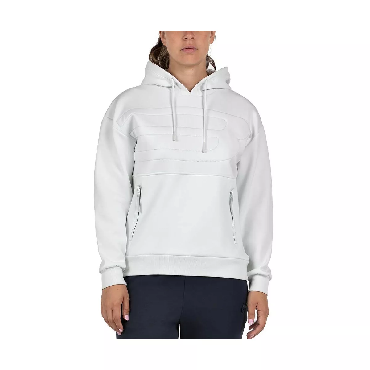 Sweat à capuche Bullpadel Femme Eolia Blanc