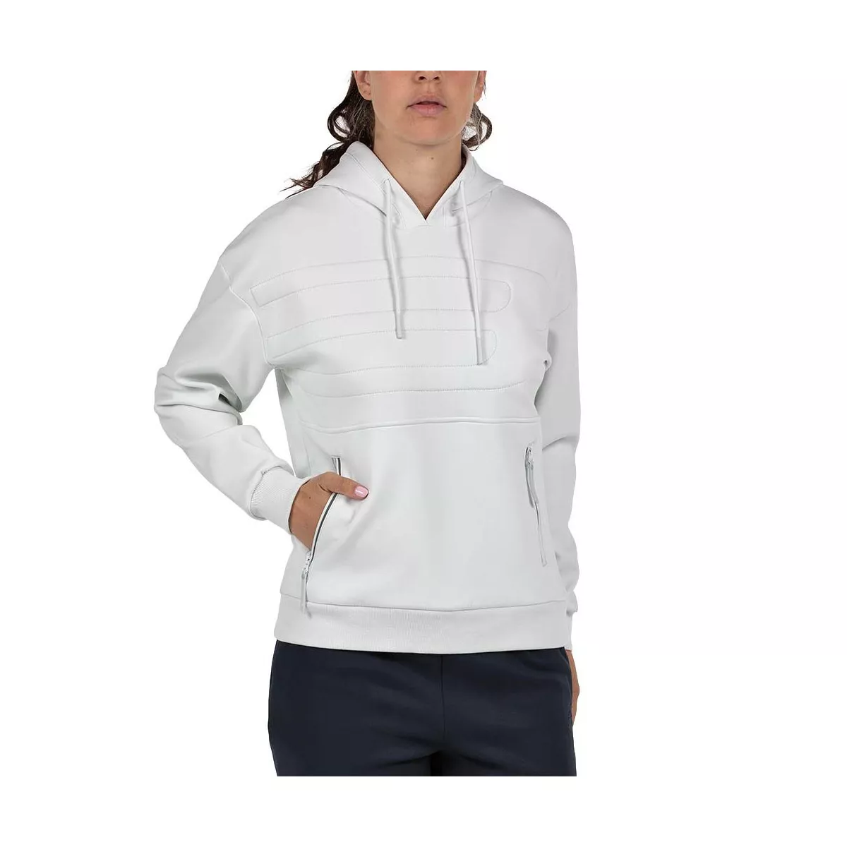 Sweat à capuche Bullpadel Femme Eolia Blanc