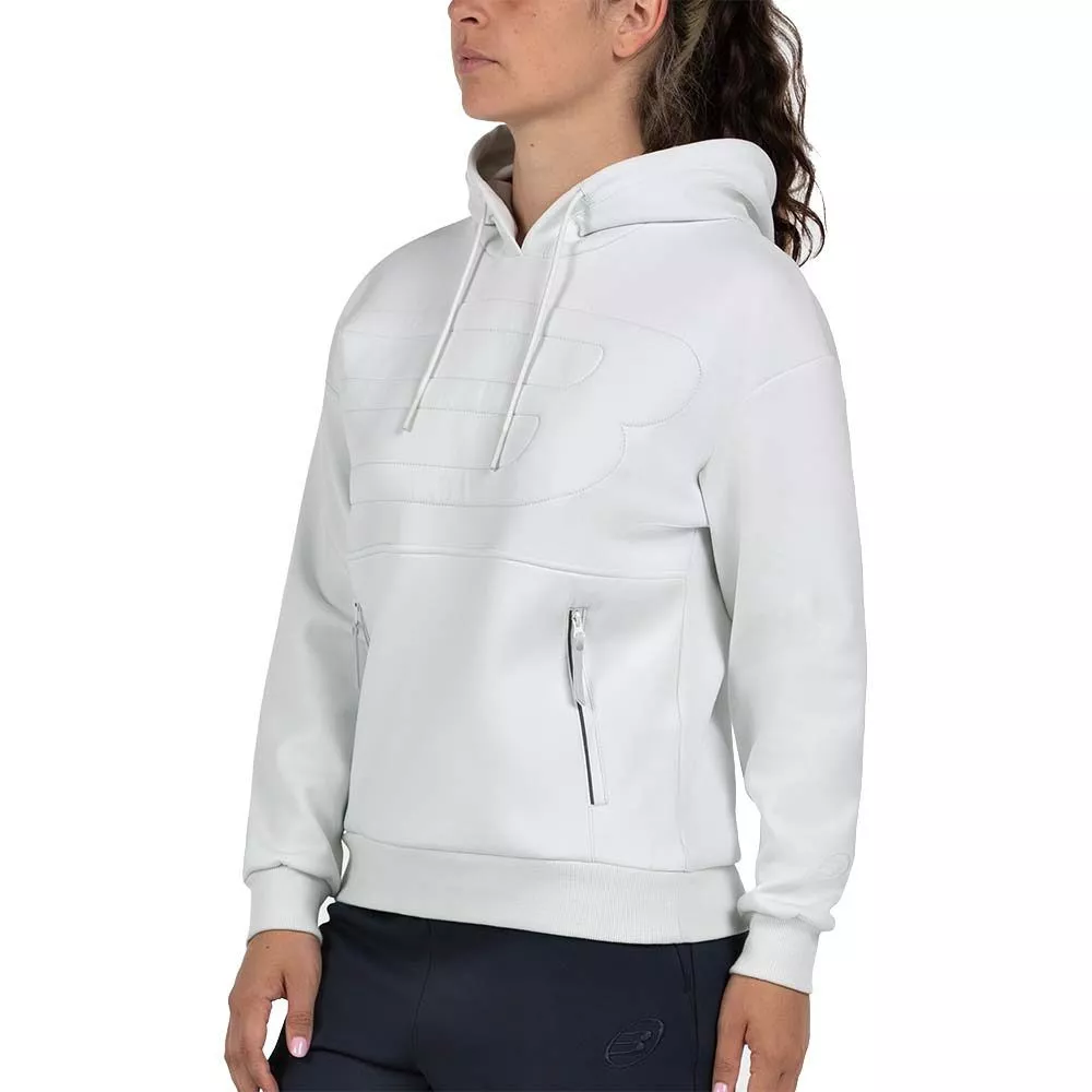 Sweat à capuche Bullpadel Femme Eolia Blanc
