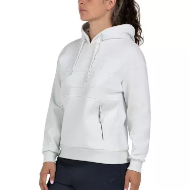 Sweat à capuche Bullpadel Femme Eolia Blanc