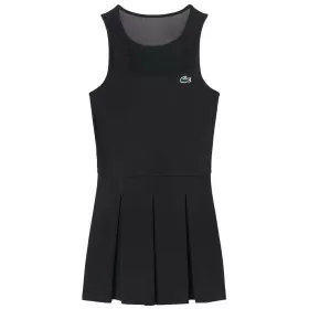 Robe Lacoste Plissée Stretch Noir