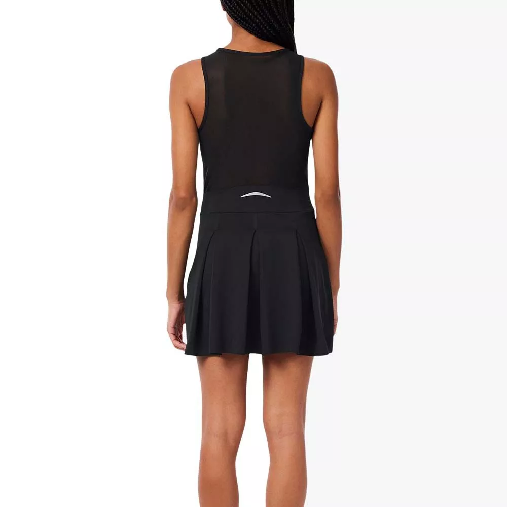 Robe Lacoste Plissée Stretch Noir