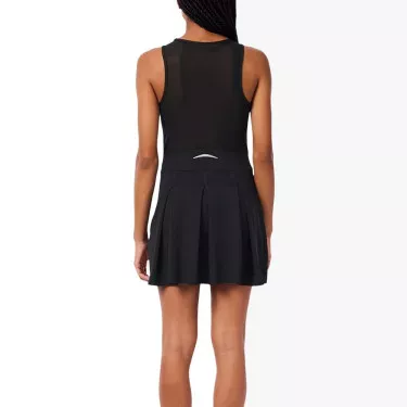 Robe Lacoste Plissée Stretch Noir