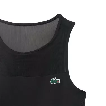 Robe Lacoste Plissée Stretch Noir