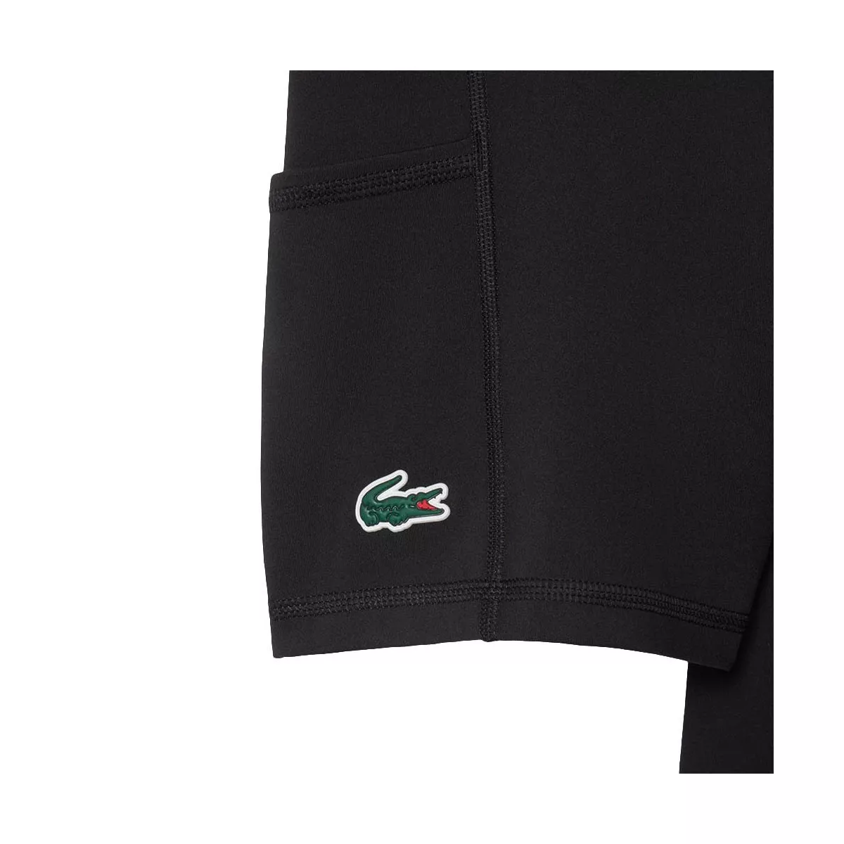 Robe Lacoste Plissée Stretch Noir