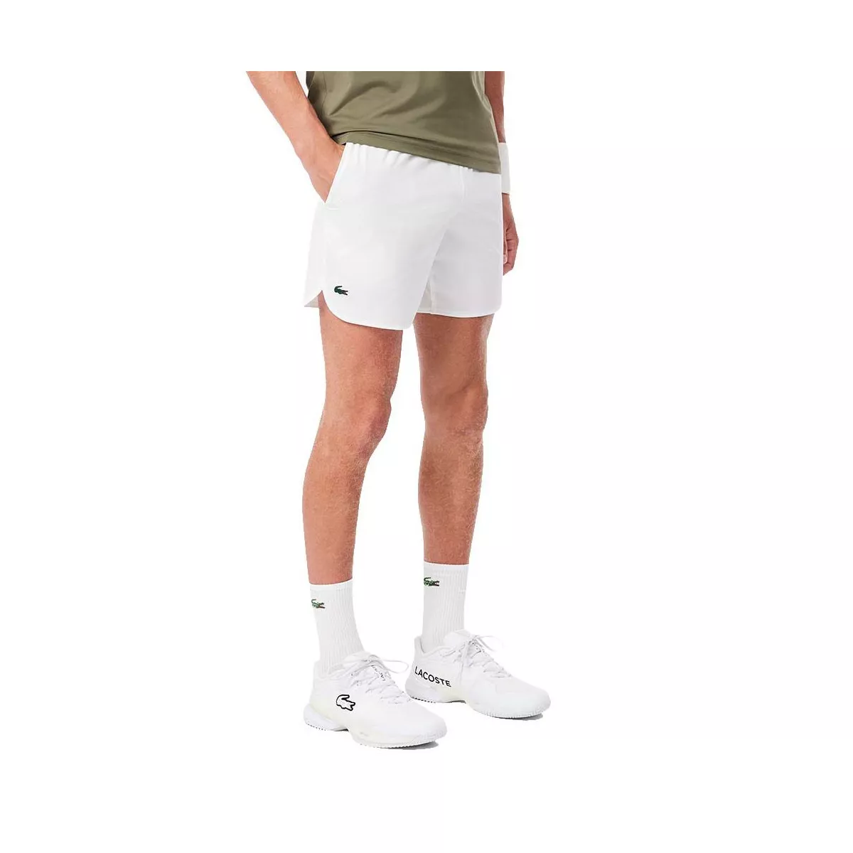 Short Lacoste x Novak Djokovic On Court Blanc