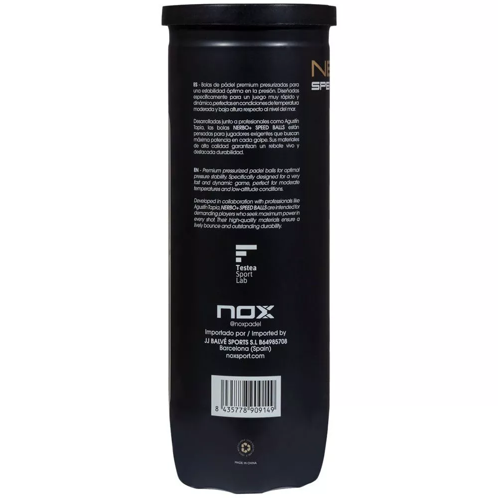 Carton de 24 tubes de 3 balles Nox Nerbo+ Speed