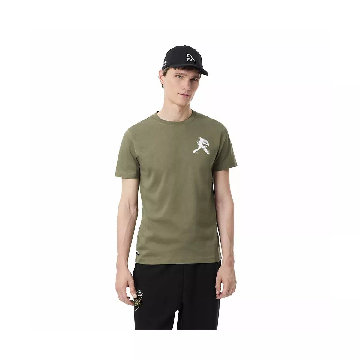 Pack T-Shirt + Casquette Lacoste Tennis x Novak Djokovic Kaki
