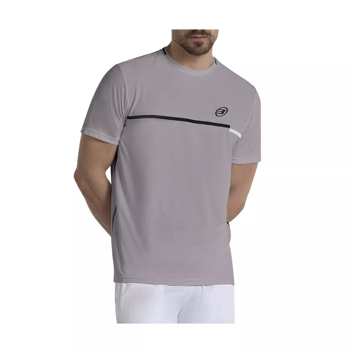 T-shirt de padel Bullpadel Teloi Taupe