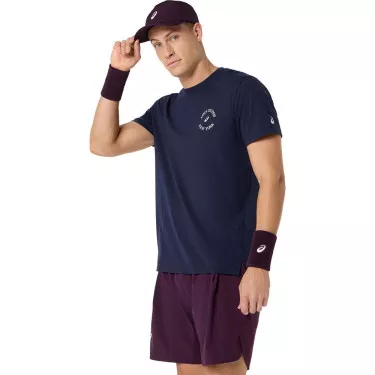 T-Shirt Asics Game Seasonal Graphic Bleu marine