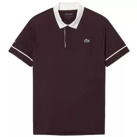 Polo Lacoste Tennis Novak Djokovic On Court Marron / Blanc