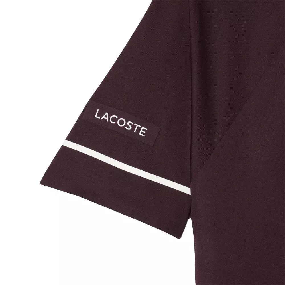 Polo Lacoste Tennis Novak Djokovic On Court Marron / Blanc