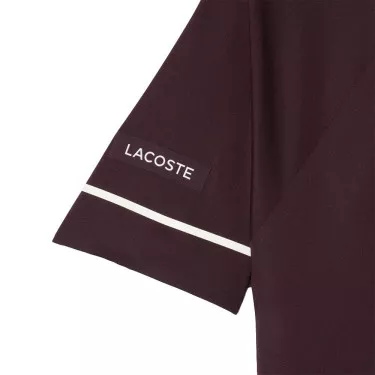 Polo Lacoste Tennis Novak Djokovic On Court Marron / Blanc